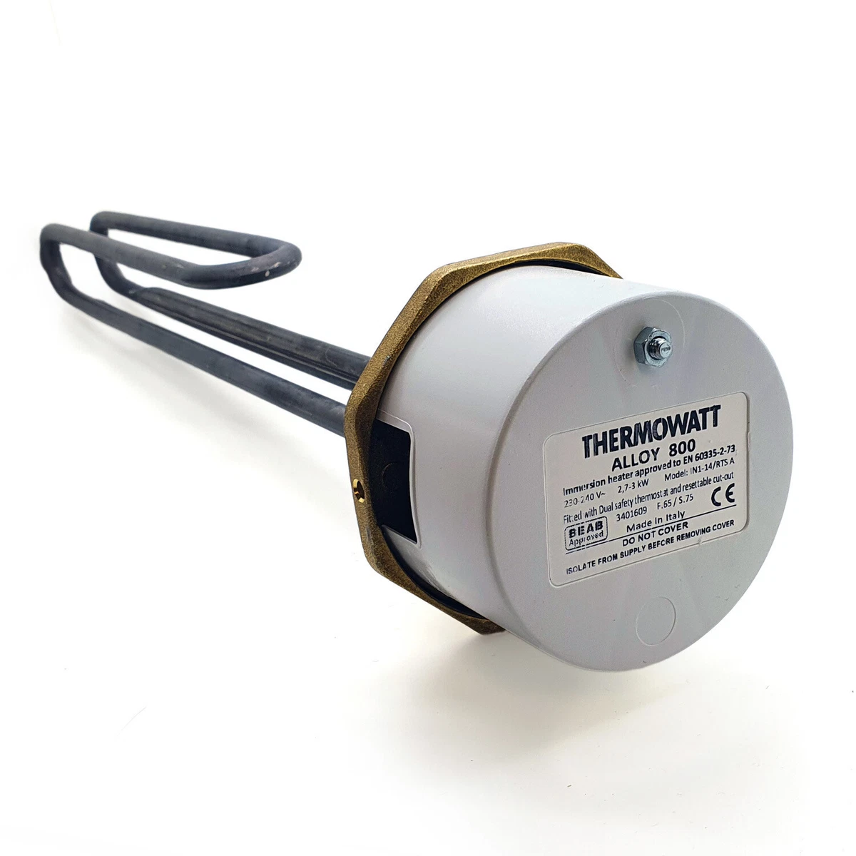 Thermowatt Alloy 800 1u0026#034; 3/4u0026#034; 3kW Immersion Heater 14u0026#034; for  Unvented Cylinders | eBay