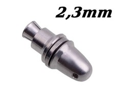 Alu Spinner 2,3mm Welle Spannkonus Mitnehmer Luftschraube Propeller 2,3 mm