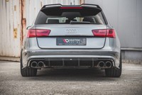 CUP Diffusor Seiten AnsäTze Schwarz FüR Audi S6 C7 4G A6 S-Line Avant Heckansatz