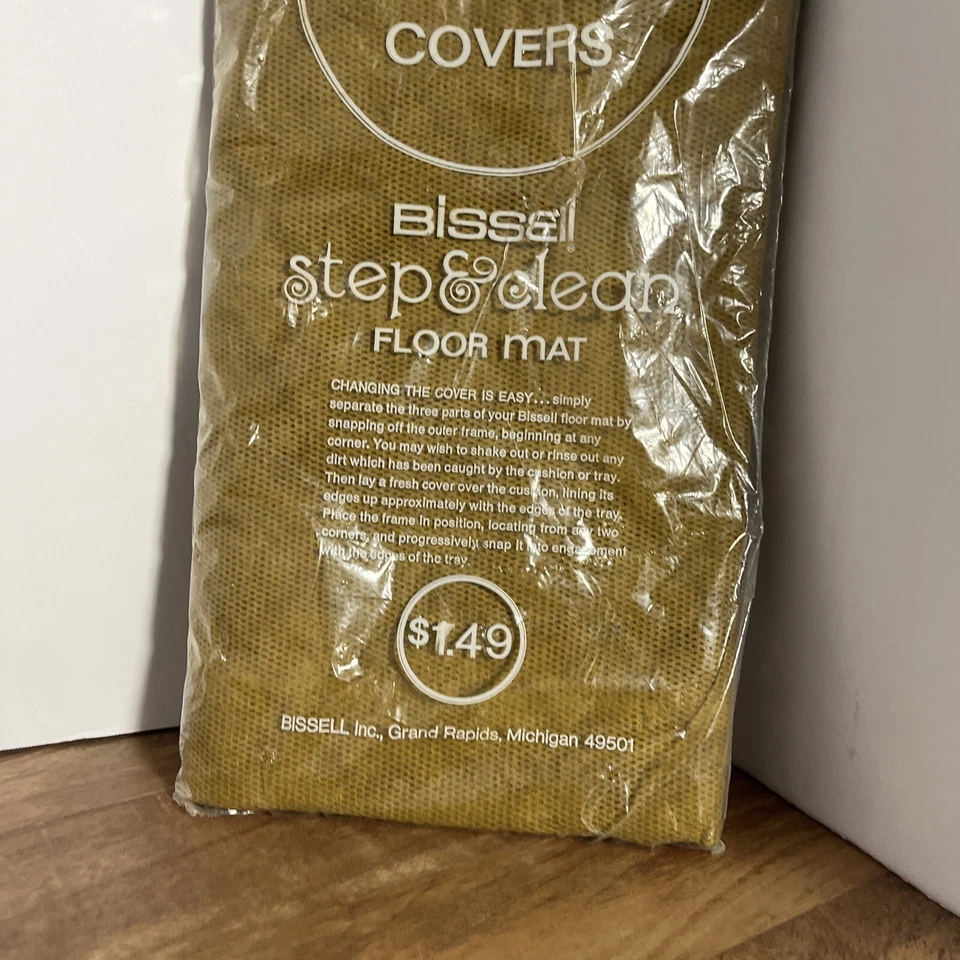 5 Cubiertas Renovables Vintage Bissell Step & Clean Alfombrilla  Foto 2 de 3