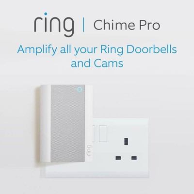 Ring Chime Pro WLAN Extender für Ihre Geräte integriertes Nachtlicht