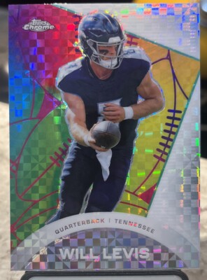 2023 TOPPS COMPOSITE WILL LEVIS CHROME ALL-ETCH X-FRACTOR #CAE-25 TITANS