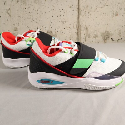 AND1 Gamma 3.0  Basketball  Shoes Mens Black, Green, White Sneakers Size 8.5