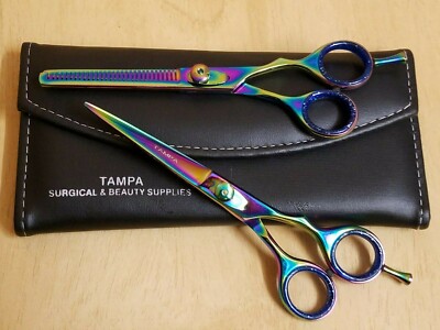 6 Inch Professional Hair Cutting Scissors Thinner Razor Set Kit Barber Salon 