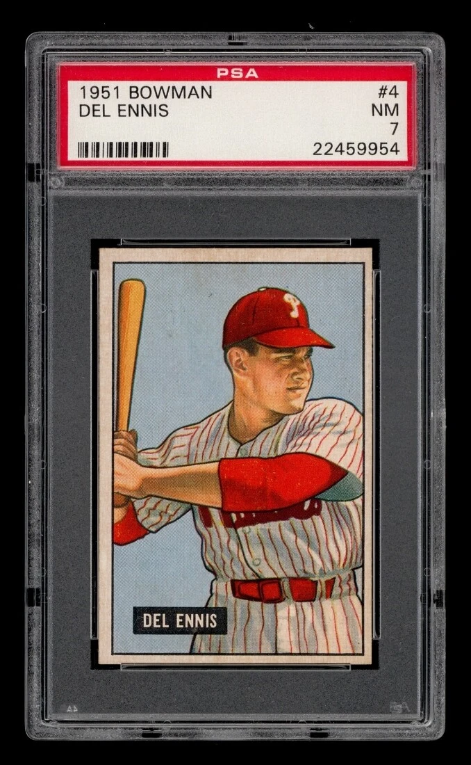 Del Ennis trading card