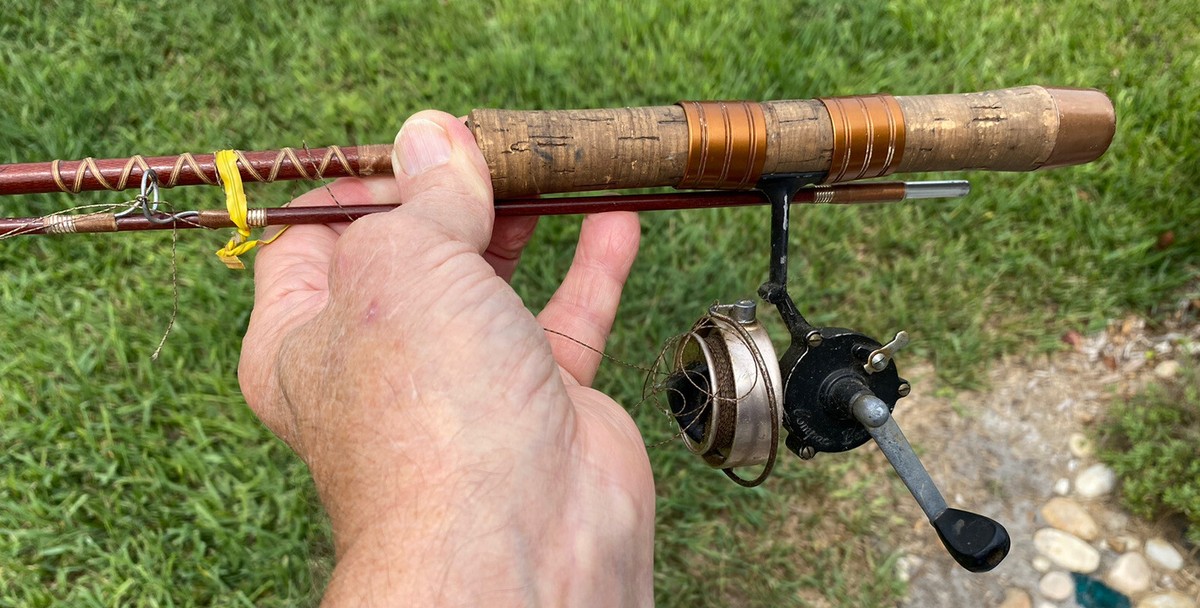 Vintage Rare Yankee Clipper Fishing Rod Oz With Compac Bantam Reel