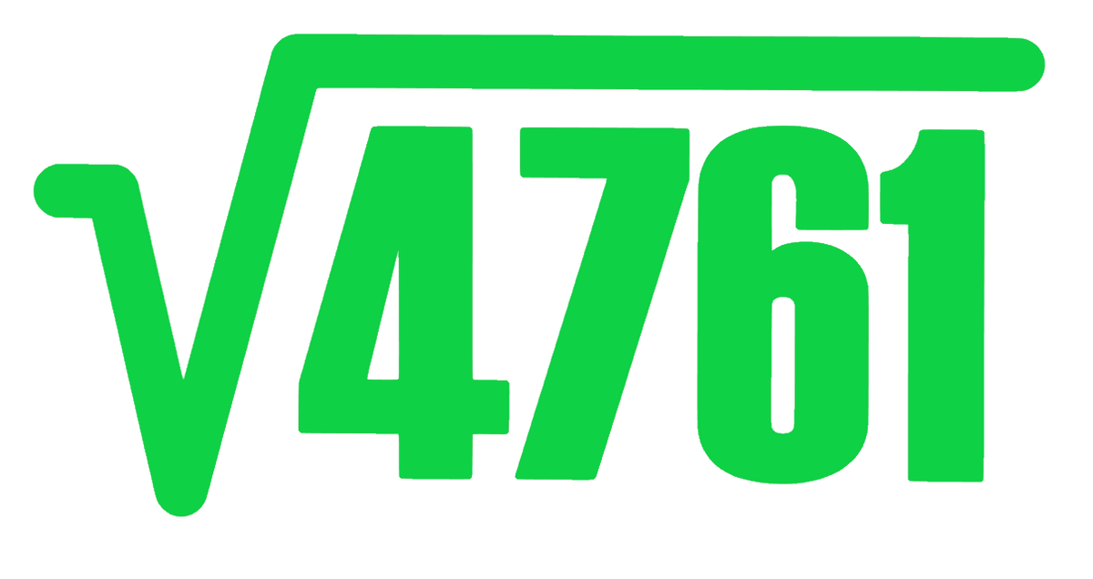 4761 SQUARE ROOT, FUN MATH, (2 DECALS) Decal Sticker for Car