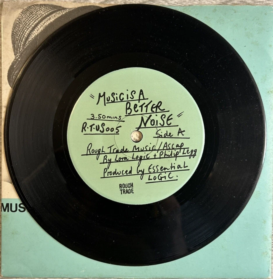 ESSENTIAL LOGIC "Music Is A Better Noise" 1980 7" Single Rough Trade – RTUS005 - Image 3 of 4