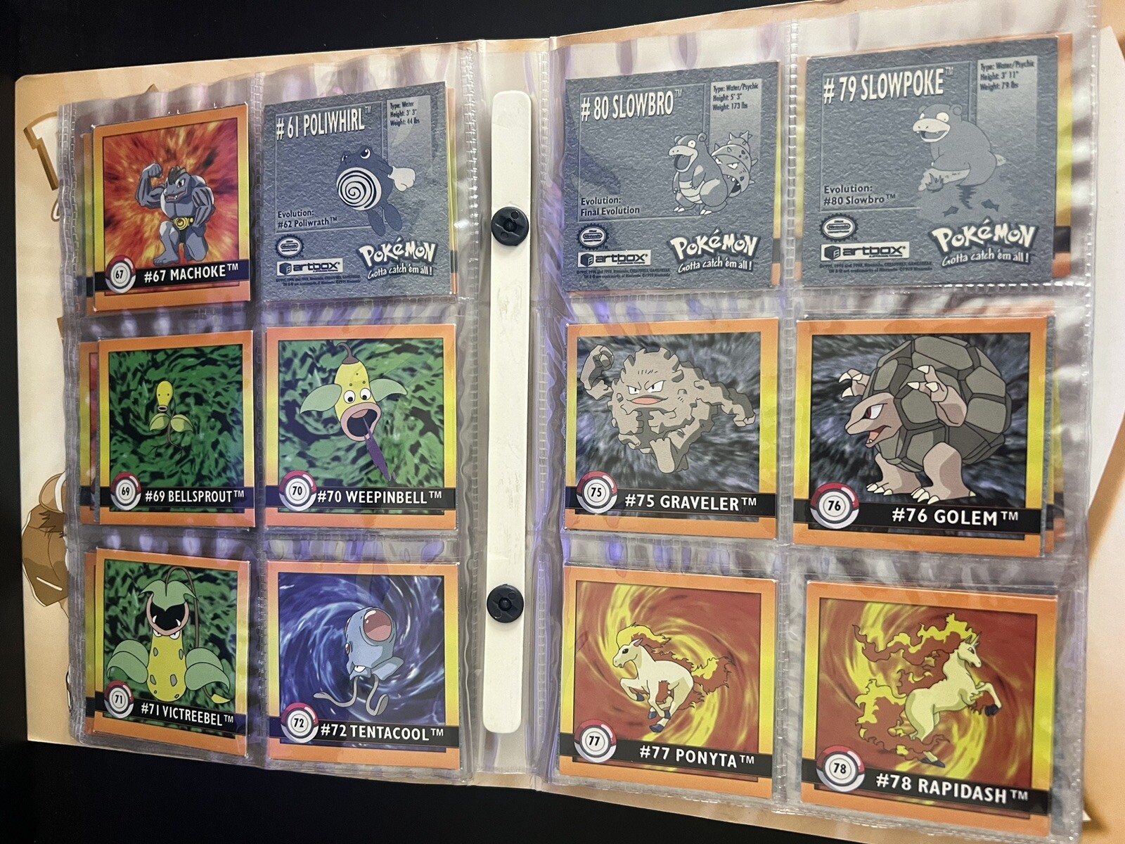 1999 POKEMON Action Flipz Super Collection Album Series One Book - 132 Stickers - Picture 8 of 14