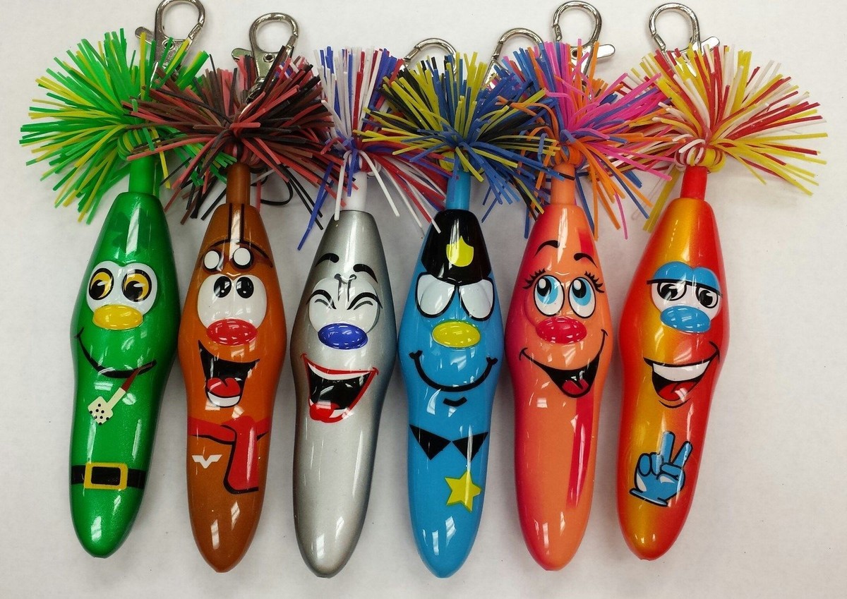 Kooky Klicker Pens Krew 19 Set – 19 Ballpoint Pens With Black Ink, Carabiner Clip, Party Fun-897767