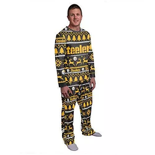 FOCO Pittsburgh Steelers NFL Family Holiday Pajamas Womens S