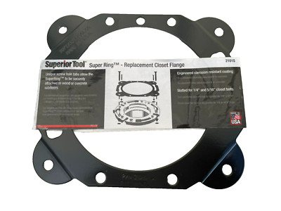 Superior Tool Super Ring Replacement Closet Flange for 1/4'' & 5/16'' Bolt #21015