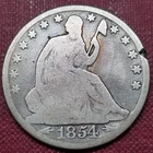 1854 O Seated Liberty Half Dollar 50c Circulated Details #66363