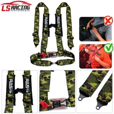 3" Racing Seat Belt Harness 4 Point Quick Release Shoulder Pad ATV UTV