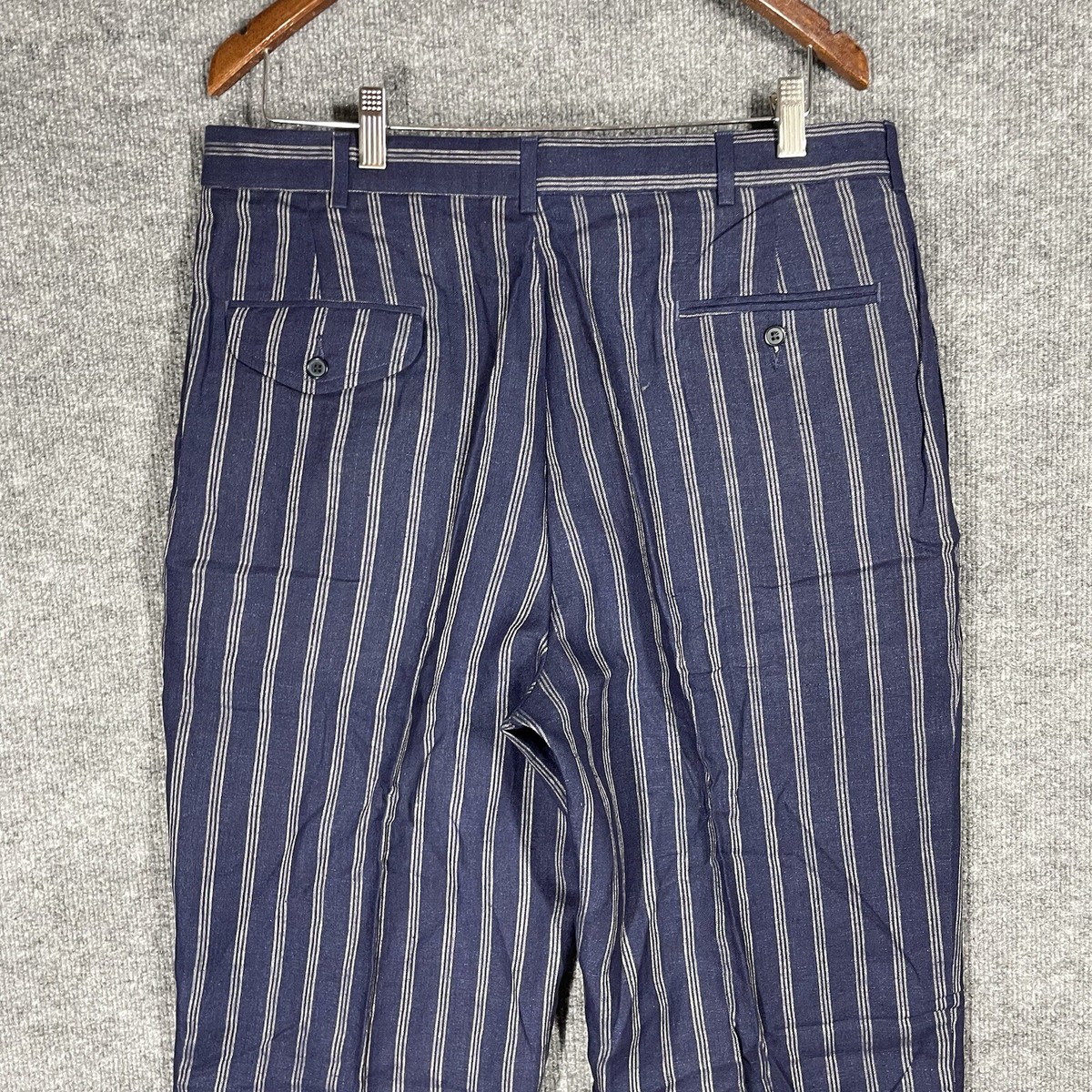 VINTAGE 70s Polo Ralph Lauren 100% Linen Pants Trousers 36x38