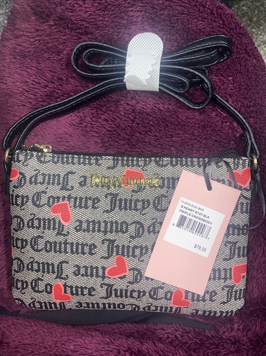 Juicy Couture Logo Heart Stat Triple Crossbody Bag NWT Juicy Couture Logo Heart Stat Triple Crossbody Bag NWT