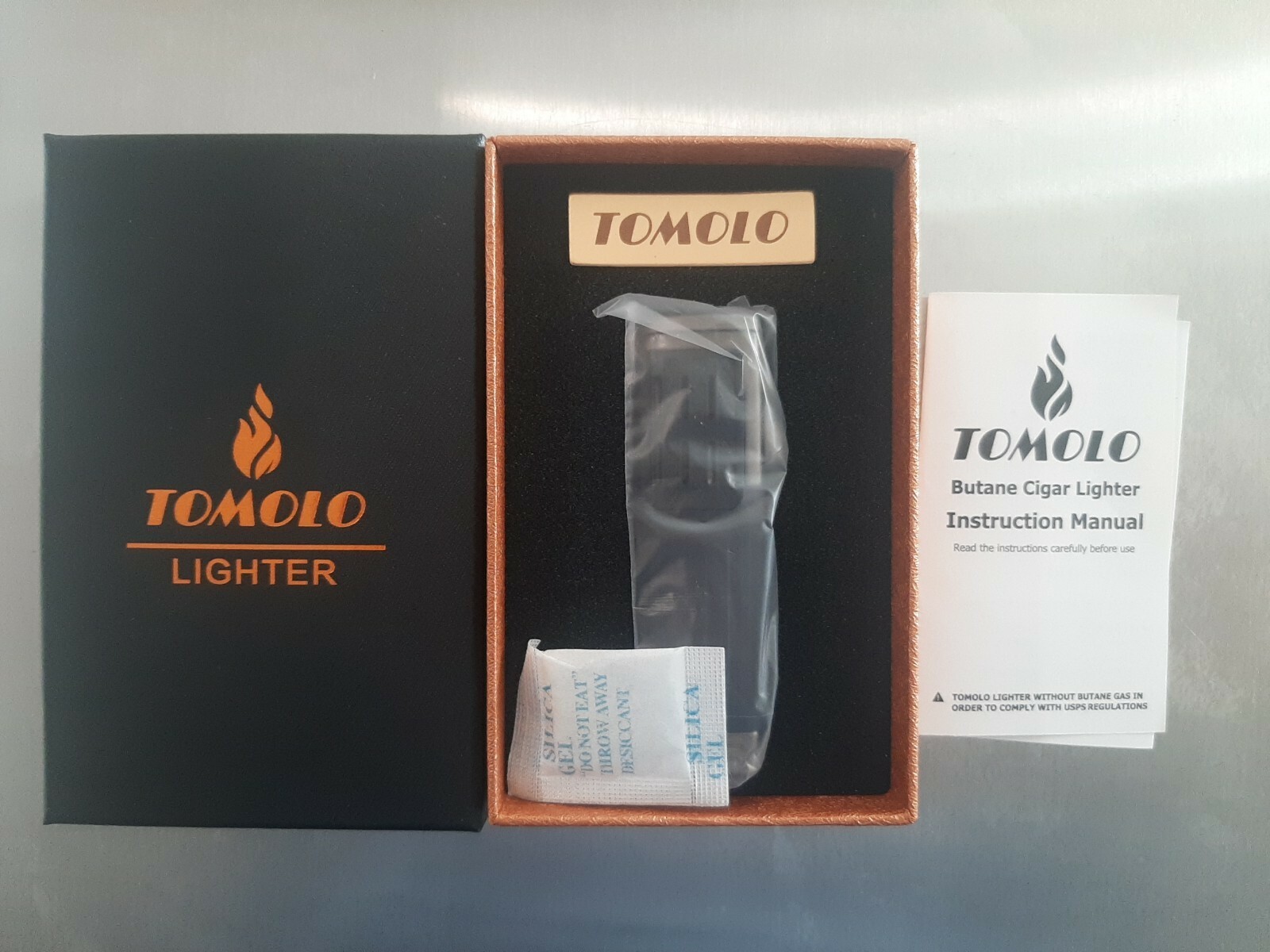 Tomolo Torch Lighters Triple Jet Flame Refillable Butane Cigar New 2pack