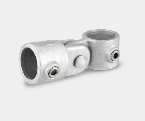 Morsetto A Tubo Girevole Da 1 Pollice In Acciaio Galvanizzato, Vite Inox &ndash; Stile Kee Klamp, Resistente E Pronto All&rsquo;uso