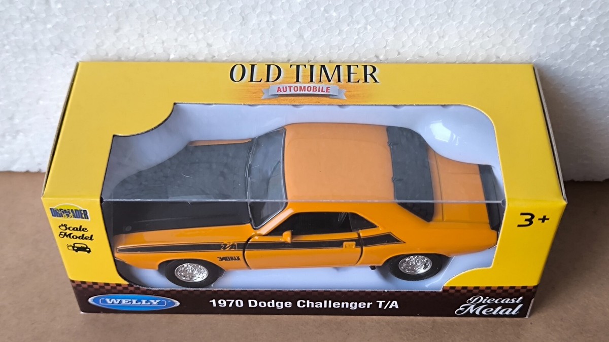 WELLY NEX DROMADER 1970 DODGECHALLENGER T/A ORANGE 1/34 1:34 MODEL