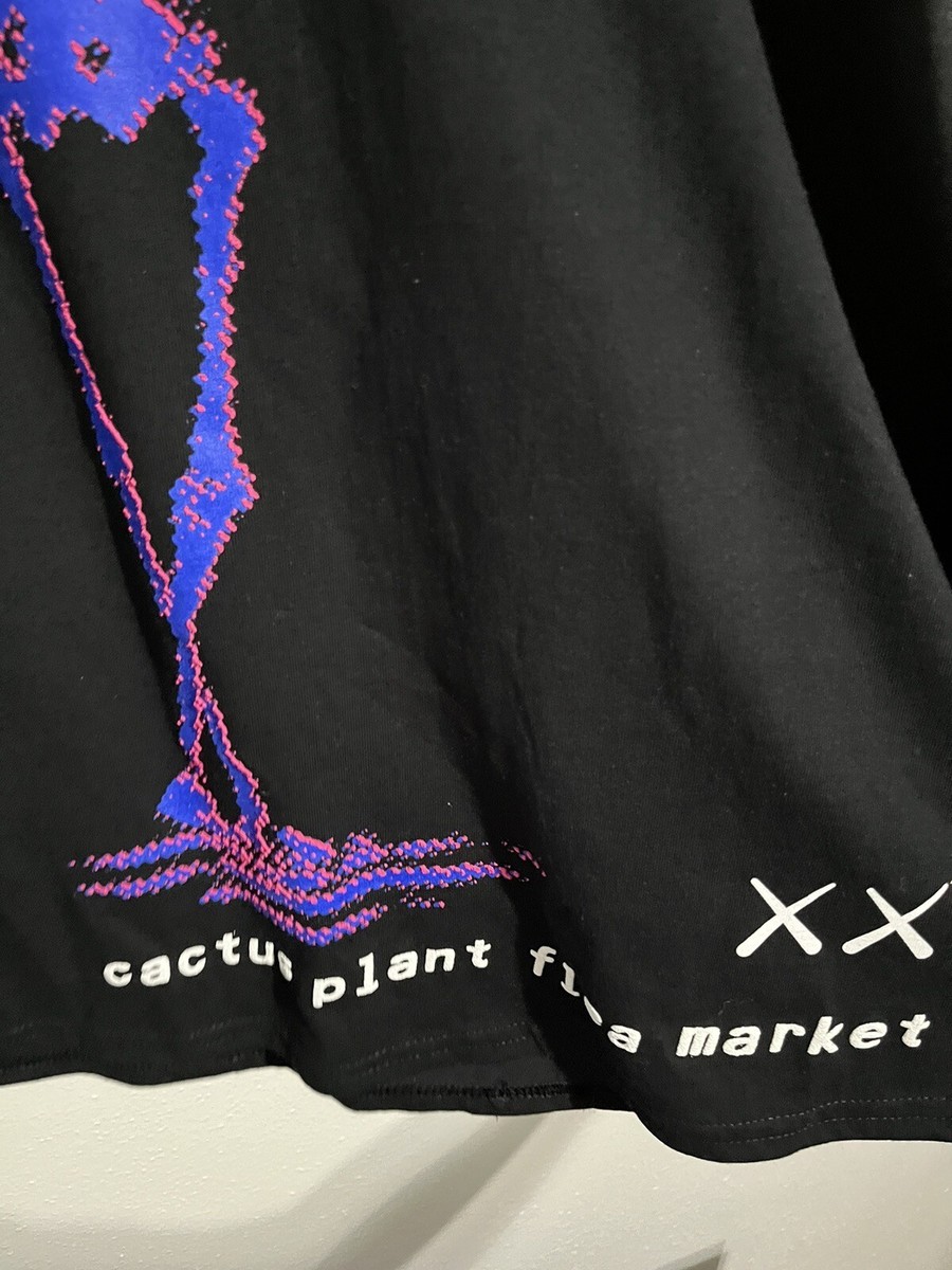 KAWS x Cactus Plant Flea Market (Black) T-Shirt Size Large | eBay