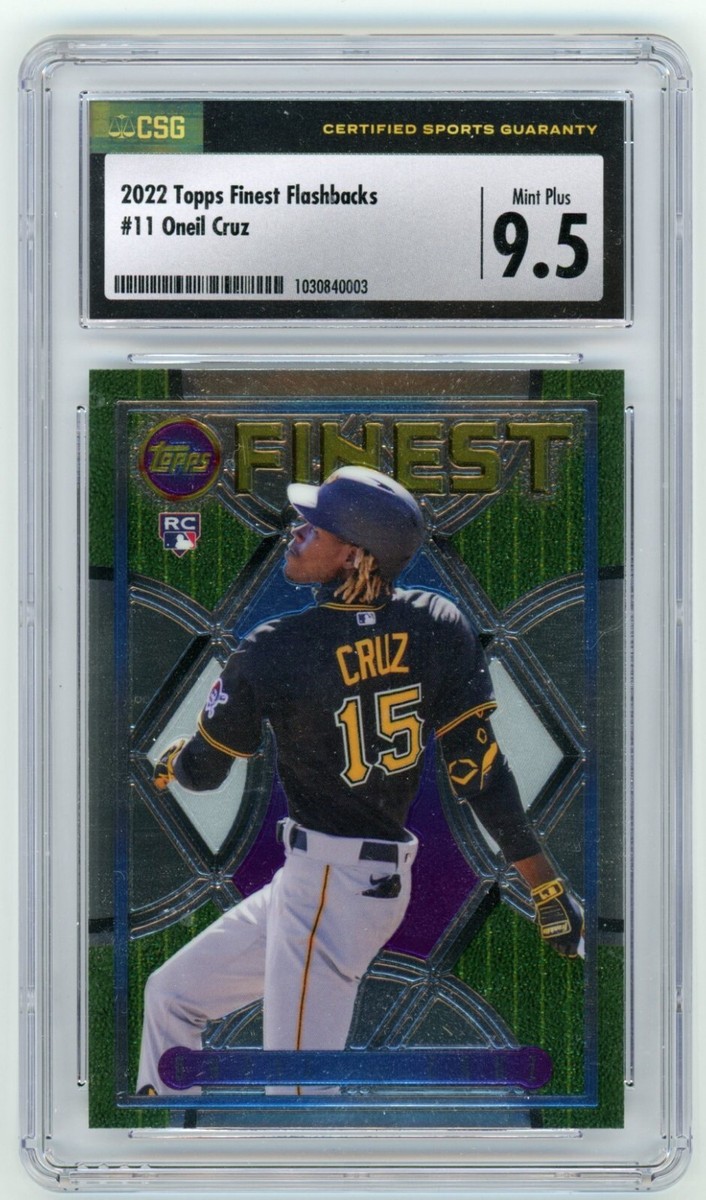2022 Topps Finest Flashbacks #11 Oneil Cruz CSG 9.5 Mint + Pirates