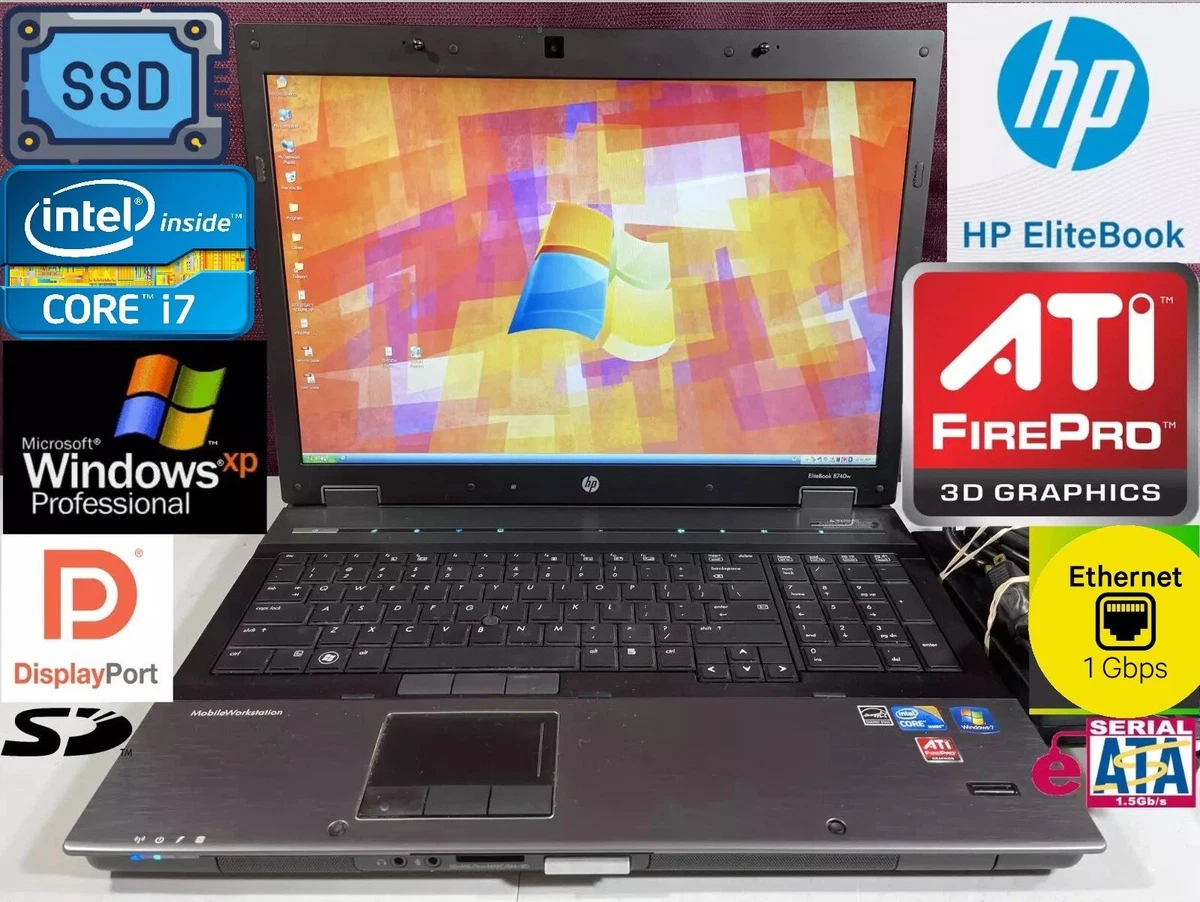 HP EliteBook 8740W Intel Core i7 1st Gen. PC Laptops & Netbooks 