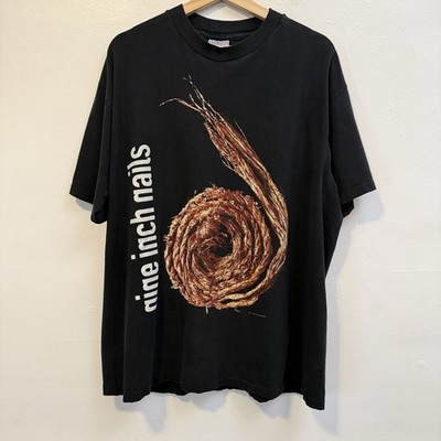 All Sport Nine Inch Nails Further Down The Spiral 90s Vintage Tee Black XL GRAIL