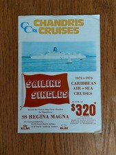 Chandris Cruises 1973-1974 Sailing Singles Brochure