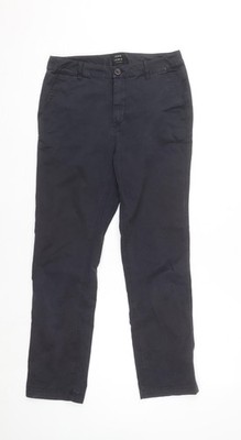 John Lewis marineblaue Damen-Chinohose normale Passform UK-Größe 10