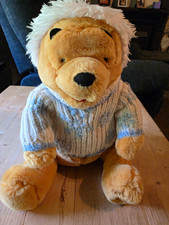 Disney Store Winnie the Pooh Plush Stuffed Bear in Sweater, Medium 