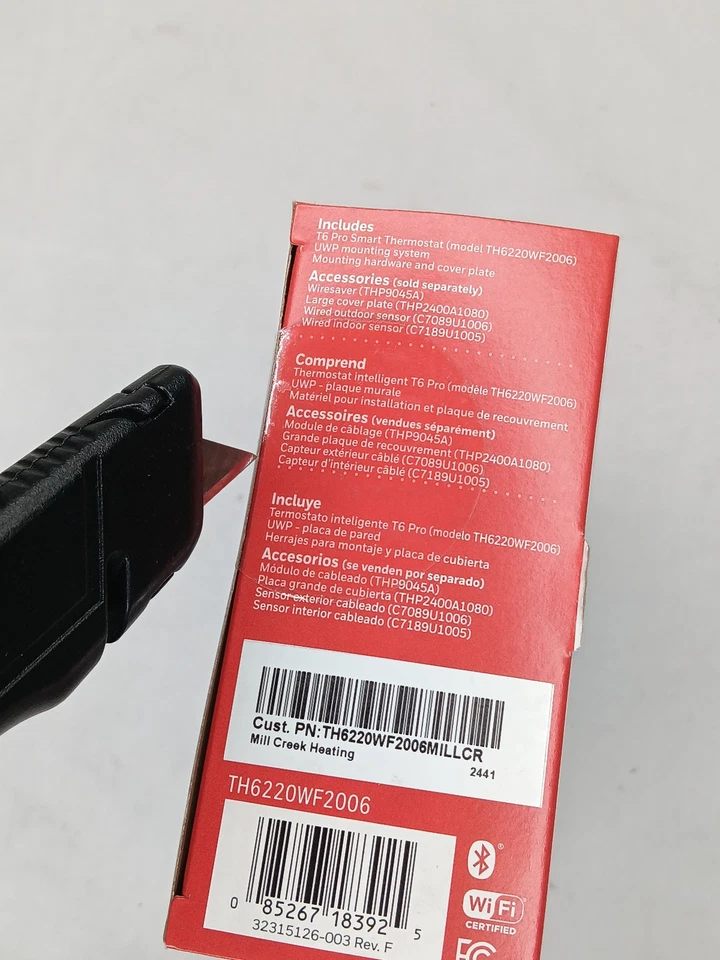 Honeywell *CONTRACTOR BRANDED - see pics* T6 PRO TH6220WF2006 NEW/SEALED - Image 4 of 4