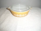 Vintage 1972 PYREX "Butterfly Gold Covered Dish" Gold (1 Pt.)