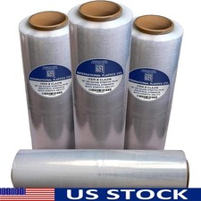 18" 1500ft Stretch Film Heavy Duty Packing Wrap Clear 80 Gauge Durable Seal New
