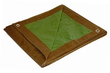 10' x 20' Foremost Tarp 10 Ft x 20 Ft (7-Mil) Brown/Green Medium Duty Tarp
