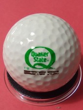 QUAKER STATE OIL COMPANY LOGO GOLF BALL GREAT FOR ANY COLLECTION