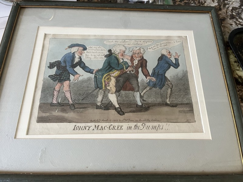 1805 “Johnny Mccree In The Dumps “. One Of Three Known To Exist.