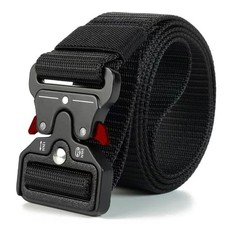 Men's Tactical Canvas Belt Military Style Adjustable Waist Belt Outdoor Training