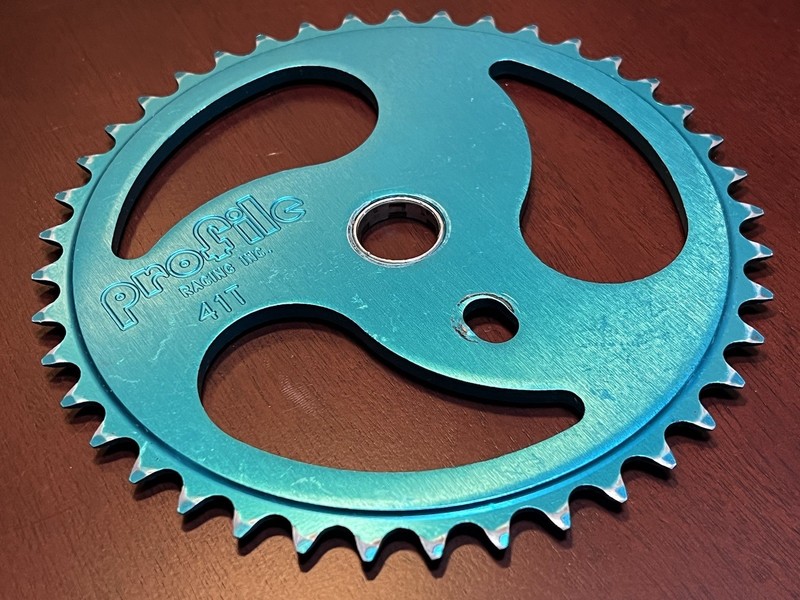 Profile Racing Aqua Blue 41t Ripsaw Sprocket Vintage BMX Fit GT SE Mcs Dk Elf VG