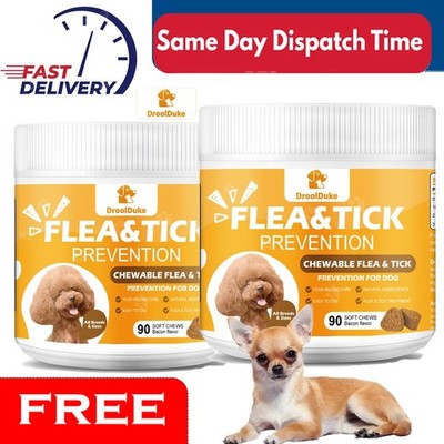 Bacon flavored dog natural pest control and pest control chewable tablets 2*90pc