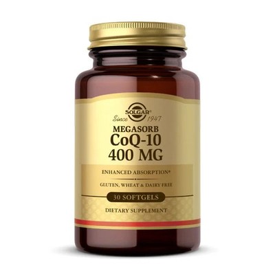 Megasorb CoQ-10 400 mg 30 S Gels By Solgar