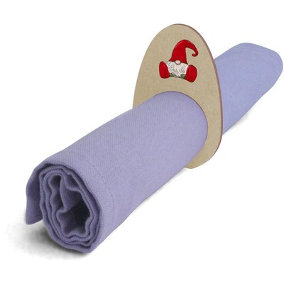 5 Serviettenringe/-halter ''Sitzender Gonk'' aus Holz (NR00048221)