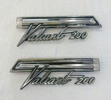 1966 Plymouth Valiant 200 Quarter Panel Moulding Trim Emblem Left Right Ds Ps 66