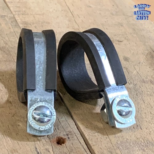 Front License Plate CLAMP SET  VW Bug 1955 to 1967 & Karmann Ghia 1956 to 1971