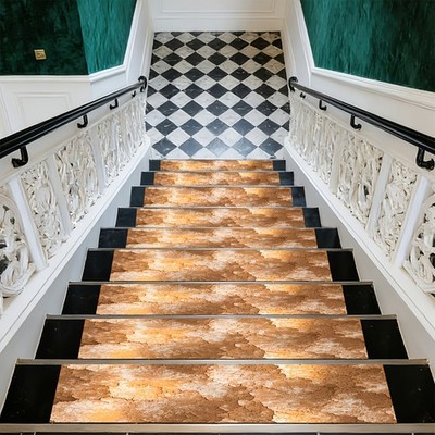 Autumn Leaf Pattern Carpet Suitable for Stairs, Kitchen, Bathroom & Hallway -