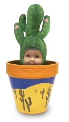 ANNE GEDDES - Baby Kaktus im Blumentopf 579178 Babypuppe Soft Body