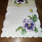 Carol Wilson Fine Arts Embossed Magnetic Refrigerator Notepad + Magnet: Pansies — photo 2