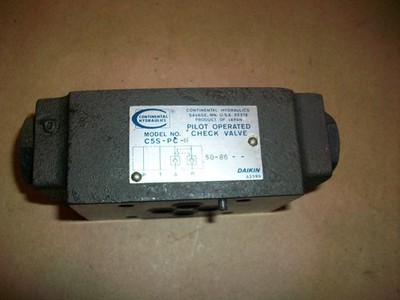 Continental Hydraulics Pilot Operated Check Valve C5S-PC-G-50-86     USED