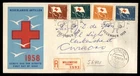 Mayfairstamps Netherlands FDC 1958 Red Cross Flag Map Reg Willemstad First Day C