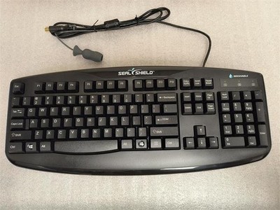 Seal Shield Silver Storm Medical Grade Keyboard - Black - Washable - STK503P