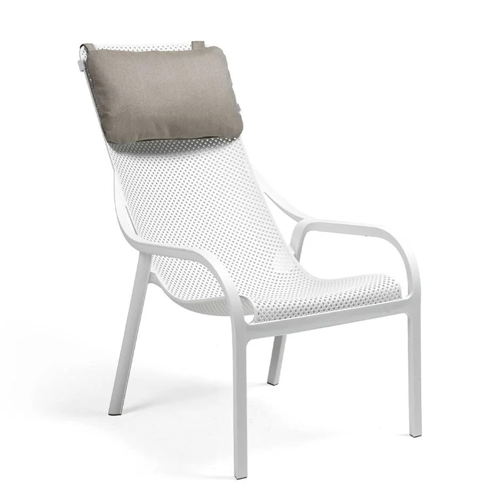 Nardi, Cojín Reposacabezas Net Lounge Gris Sunbrella, Muebles Sillas